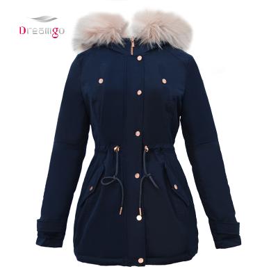 China Factory Directly Sale Reversible Reversible Fur Hooded Double Sided Reversible Winter Coat Women OEM for sale