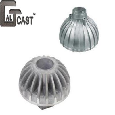 China Hot Selling Antique Powder Coating Aluminum Die Casting Light Parts For Led Housing Cover for sale