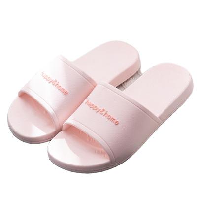 China Cushioning Slippers Soft Non-slip Flat Unisex Logo Slippers Men Women Custom Made Beach Solid Color Slippers for sale