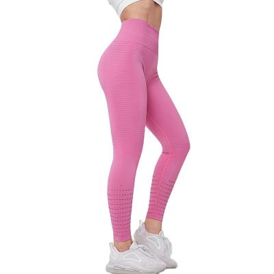 China Antibacterial Women's Sports Clothing Gym Fitness Yoga Pants Breathable Gaiters Pants High Waisted Women's Yoga Gaiters Gaiters for sale