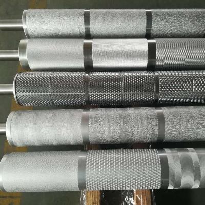 China Factory Alloy Steel Plastic Surface Embossing Anilox Rollers For Printing for sale