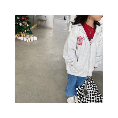 China Factory direct sales autumn new fashion children's hooded coat blue 2022 alphabet viable casual pattern for sale