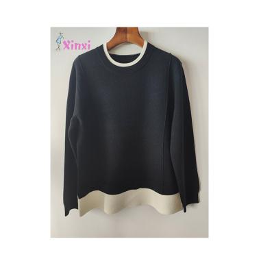 China 2022 Limited Time Sale Anti-Wrinkle And Anti-pilling Breathable Single Block Color Knitted Top Sweater for sale