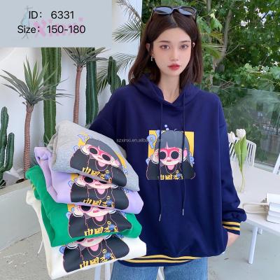 China 2022 Wholesale Anti-wrinkle Cartoon Cool Girl Custom Comfortable Women's Logo Sweatshirt Comfortable Women's Hoodies for sale