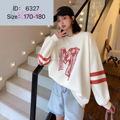 China New Fashion Anti-wrinkle Cotton Custom Logo M Printed Pullover Oversize Cotton Men Women Unisex Sweatshirt for sale