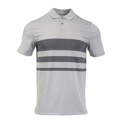 China New Trend Summer QUICK DRY Men's Quick-Drying Short Sleeve Design Striped Button Collar Comic Polo Shirts for sale