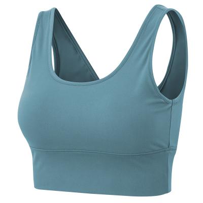 China Back Fashion Breathable Border Beauty Sports Running Without Steel Ring Shockproof Women Yoga Bra for sale