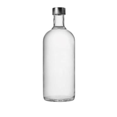 China Hot Selling Clear Glass Liquor/Beverage Whiskey Bottle Cork Spirits Glass Bottles For Wine Vodka Glass Bottle for sale