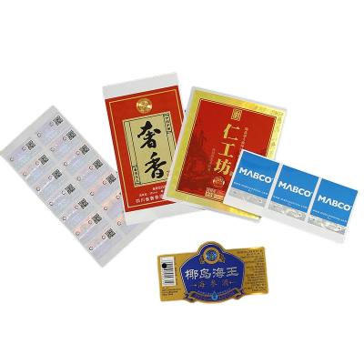 China Hot Selling Heat Sensitive At Low Prices Luxurious Wine Bottle Sticker For Wine Industry for sale