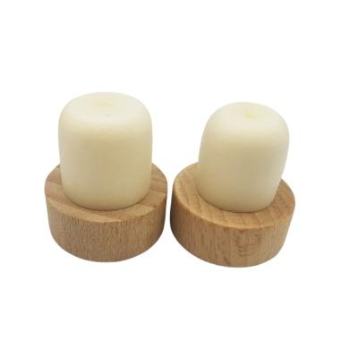 China Non Spill Factory Wholesale T Cork Synthetic Cork Stopper Wine Wooden Bottle Stopper for sale