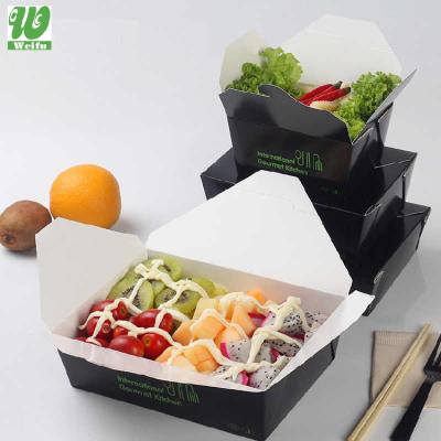 China Professional Biodegradable Manufacturer Custom Box Disposable Eco Friendly Stocked Plastic Clear Recyclable For Food for sale