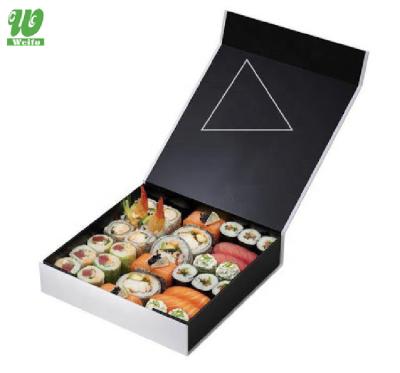 China Custom White Disposable White Disposable Food Paper Disposable Food Grade Paper Box Sushi Paper Box Production Box Togo Sushi Packaging Delivery for sale