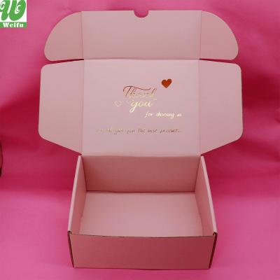 China Recyclable Custom E Logo Eco Flute Corrugated Cardboard Shipping Mailer Large Paper Packaging Box for sale