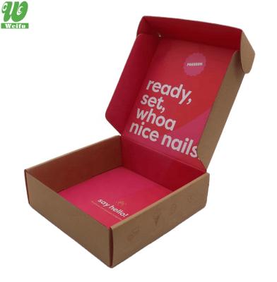 China Recycled Materials Wholesale Custom Logo Printed Durable Corrugated Cardboard Shipping Box for sale