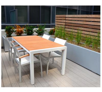 China Waterproof Modern Simple Design Furniture Aluminum Cheap Outdoor Table With Good Quality for sale