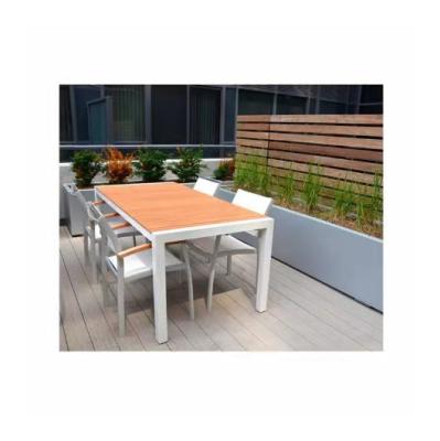 China Waterproof Promotional Product Favorable Prices Aluminum Luxury Outdoor Dining Table Furniture for sale