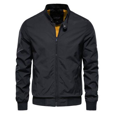 China 2022 New Men's High Quality QUICK DRY Polyester Stand Collar Casual Men's 100% Solid Color Jacket Men's Jacket for sale