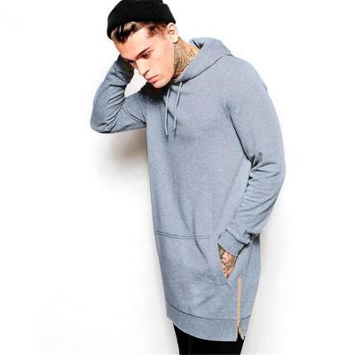 China Hot Sale Hoodie Men's Plain Oversized Sweatshirts Anti-shrink Medium Length Hoodies Sides With Zipper Hoodies for sale