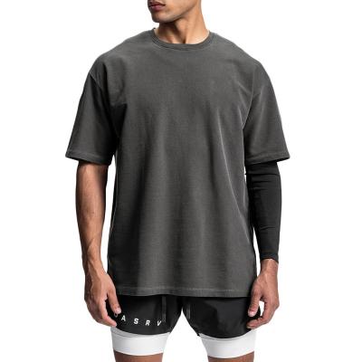 China Breathable High Quality Seamless T-shirt Men's Solid Color 100% Cotton Success Oversize T-shirts for sale