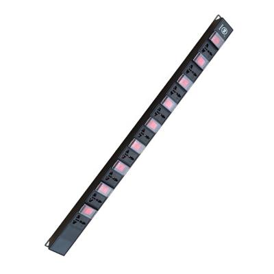 China Industrial Universal 1U 1.5U Power Distribution Unit Power Aluminum Shell PDU Customized Ways With Switch for sale