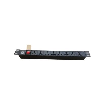 China Electric Power Transmission 19 Inch 19 Inch 1.5U 2M Universal 8 Way Switch PDU Socket For Internet Data Center for sale