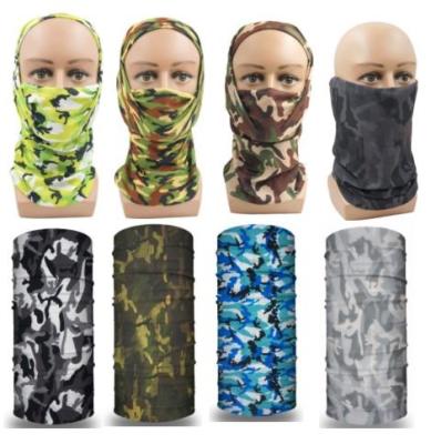 China Multifunctional Neck Cuff Face Breathable Bandana For Bandanas Unisex Jumbo Cotton Camouflage Headwraps Woodland Camouflage Military Bandanas for sale