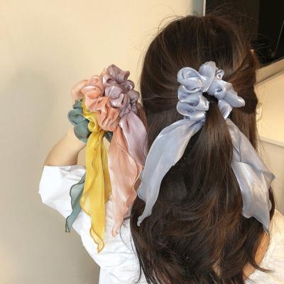 China Fashion New Lady Tie Hair Band Bow Headbands Sweet Flame Fashion Women Accessories Long for sale