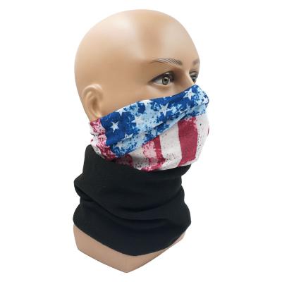 China Windproof Red Stripe And Neck Blue White Warmer Winter Flags Stars Tube Head Bandana for sale