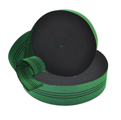 China Modern green and black elastic sofa belt elastic strap and elastic sofa belt for sale