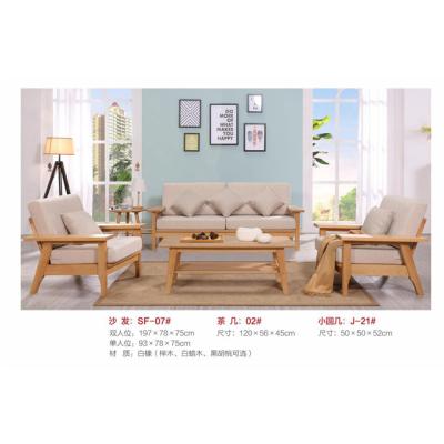 China General Use And Chesterfield SOFA Beech Wood Oem Furniture Hotel Wooden Material Furniture Solid Wood Simple Design Sofa Sets for sale