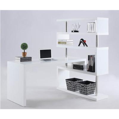 China PANEL MDF PU Paint Shelf Turned Desk for sale