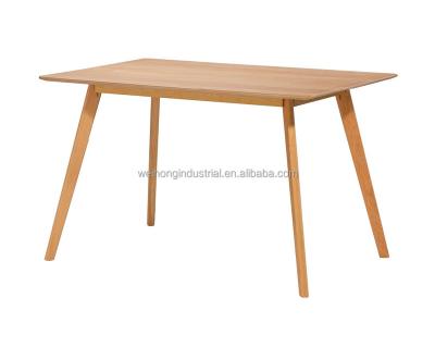 China Solid Wood Oak Veneer Solid Oak Wood Dining Table for sale