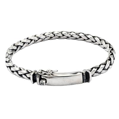 China 2022 New Designed Punk Personalized 925 Silver Mens Bracelet for sale