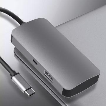 China USB C Hub Adapter Thunderbolt 2 Multimedia 4k Hd Tf Card Reader Computer Cable Extension USB-c Dock Audio Aluminum Charging Type for sale