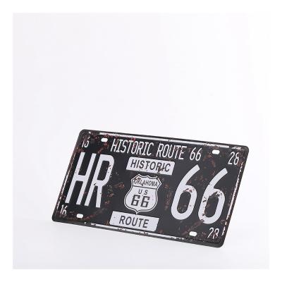 China Home universal car decoration license plate temporary orange license plate license plate for sale