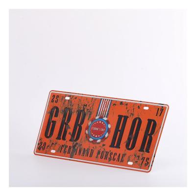 China Home Decoration Support Customization Motorcycle Plate Dazzle License Plate Frameless License for sale