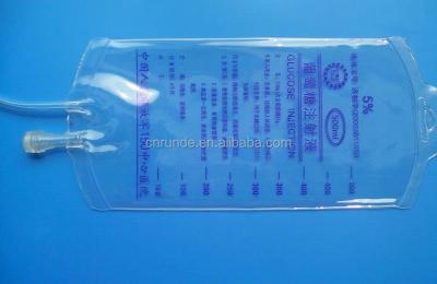 China 1000ml hospital transparent sterile pvc iv drip bags for sale