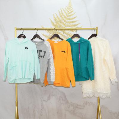 China High Grade Second-Hand Spring and Autumn Cotton Crew Neck Long Sleeve Style Used Women's Complete Ladies Clothes Used Clothes for sale