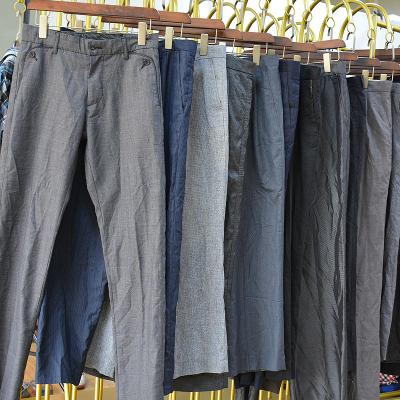 China High Grade Second Hand Clothes Wholesale Inventory Mens Boutique Pants Second Hand Used Clothes Men Used Clothes for sale