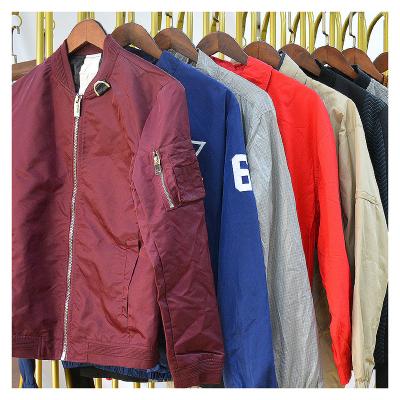 China High Grade Occasion Clothes Autumn Stand Collar Used Jacket Men Used Clothes Bales Occasion Clothing for sale