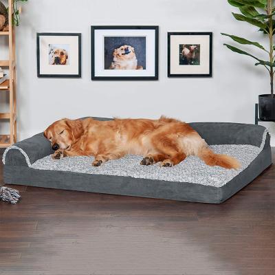 China Stocked Comfortable And Breathable Easy To Fold Up Waterproof Large Dog Bed For Pet for sale