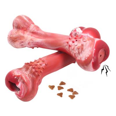 China Sustainable Durable Non-Toxic Pet Tooth Cleaning Bone Toys Interactive Dog Chew Toy For Aggressive Chewers for sale