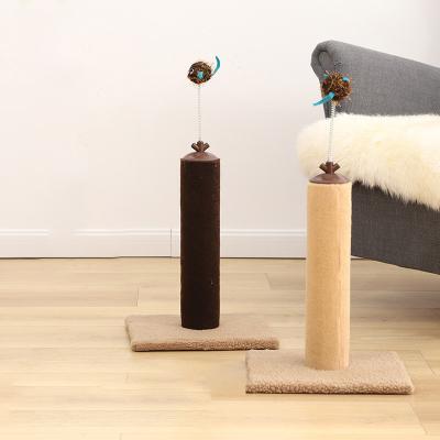 China Stocked Sisal Toy Tree Furniture Tower Scratching Pole Pet Big Cat Climbing Frame Cat Scratch Post for sale