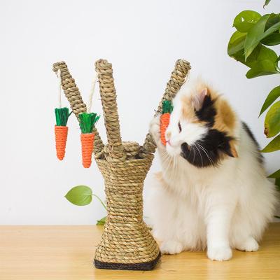 China High Quality Unique Detachable Seaweed Claw Radish Toy Scratcher Cat Grinding Shaft for sale