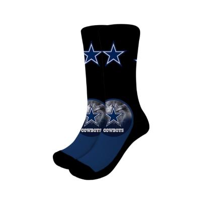 China Wholesale QUICK DRY Cartoon Football Sublimation Heated Designer Soccer Socks Winter Socks Unisex Christmas Gifts Custom Logo Socks for sale