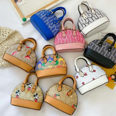 China Newest Fashinable 2021 New Arrivals Fashion Mini Purse Cheap Bag Cartoon Cute Kid PU Handbag Kids Purse Pinch for sale