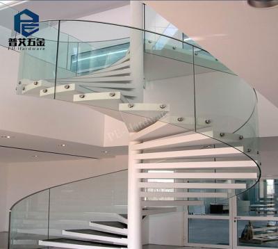 China Home Residential Tempered Glass Staircase Design for sale