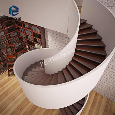 China Residential Modern Large Round Spiral Steel Staircase for sale