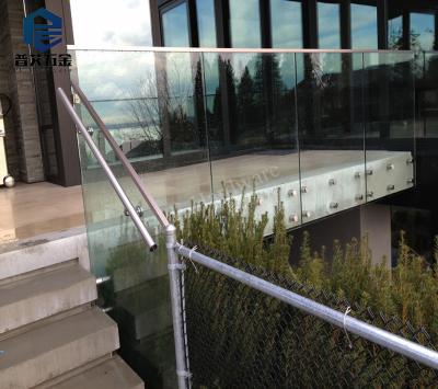 China Modern Popular Frameless Glass Balcony Stainless Steel Railing System for sale