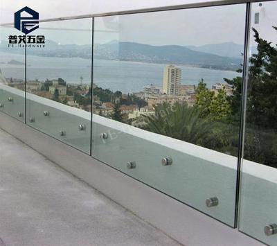 China Modern Exterior Glass Balustrade 316 Stainless Steel Glass Balustrade for sale